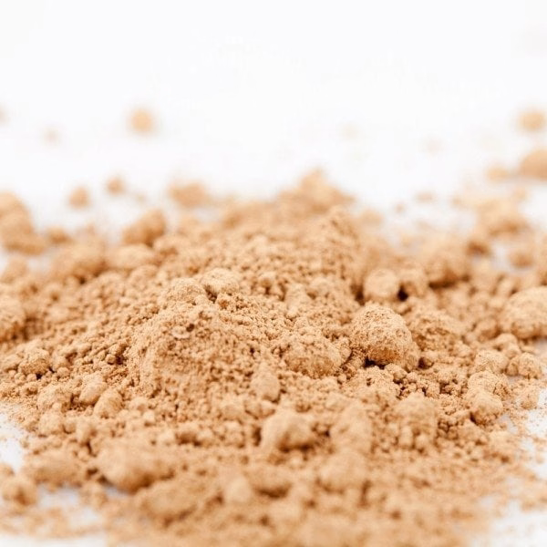 Cacao powder pile