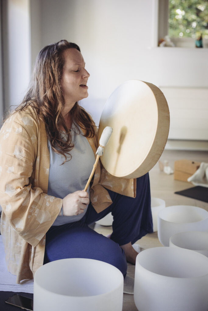  Agata Playing The Drum At Women’s Retreat In Zealand